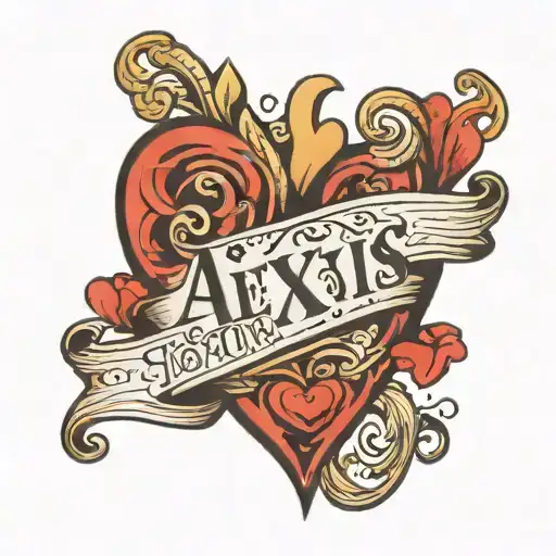 Heart With The Name Alexis