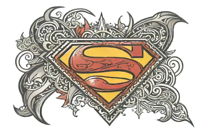 Superman Symbol Spelling The Name Sharif
