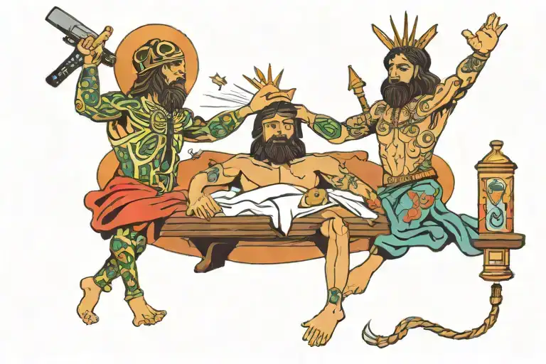 Lax And Jesus Stoping Someone From Doing Drugs Or Cutting Themselves