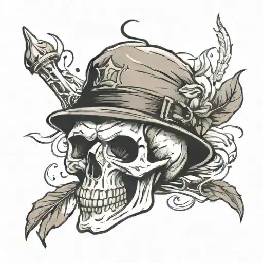 Skull In A Cap
