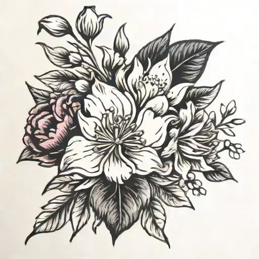 Birth Flower Bouquet