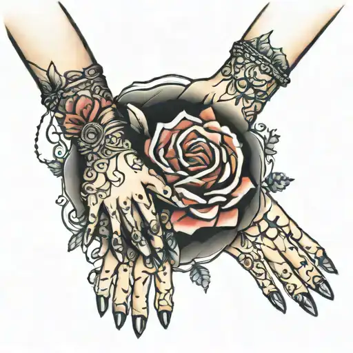 Mother Holding Hands