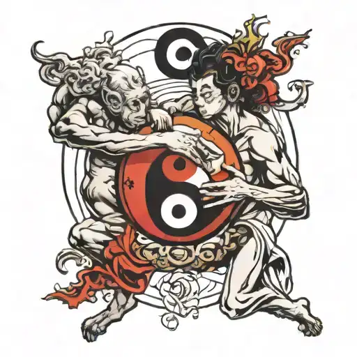Atlas Holding Yin Yang Symbol