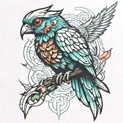 Cyberpunk Quetzel Bird