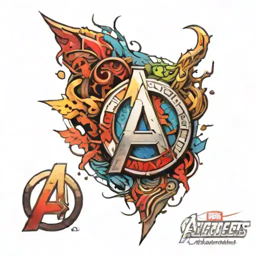 Avengers Logo Blended