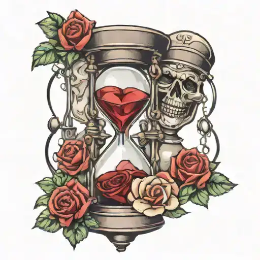 Till Deadt Do Us Part Hourglass Made