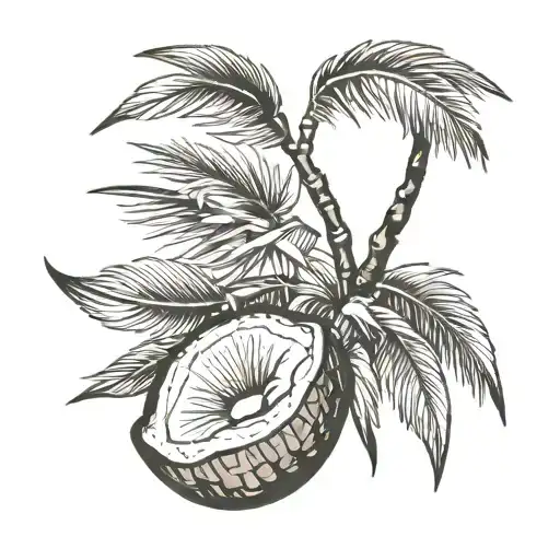 Coconut Tree Branch