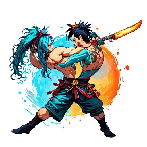 Inosuke Vs Jinx En Combate