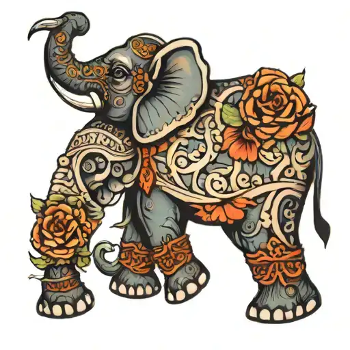 Elephant Crosses Fore Arm