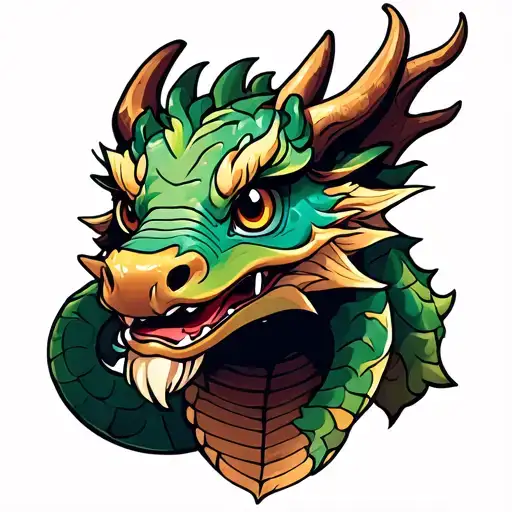 Cute Wood Dragon
