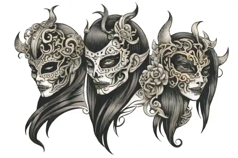 3 Henya Masks Carpe Diem Remember To Die With Love Fate