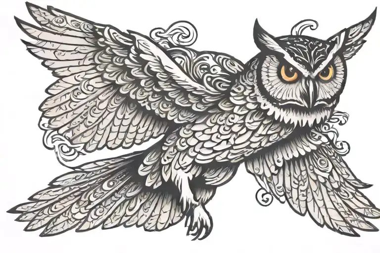 Owl Flying