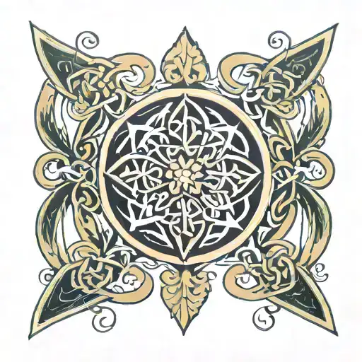 Xii-v With Celtic Design