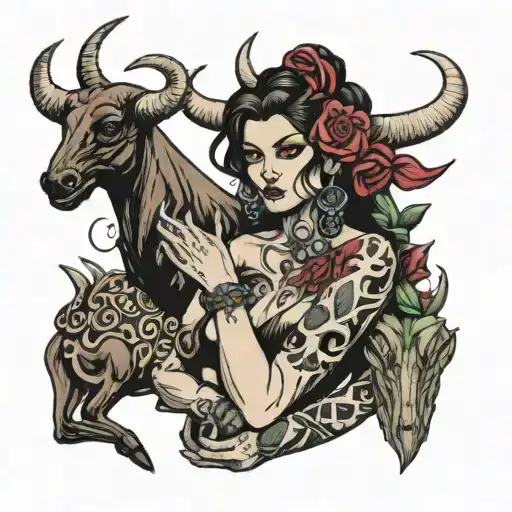 Taurus Mother Holding 2 Capricorn And 3 Cancer Signs