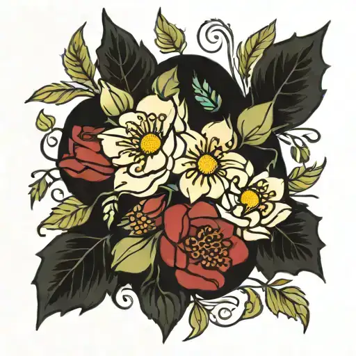 Kids Birth Flower Bouquet October And December Birth Flower