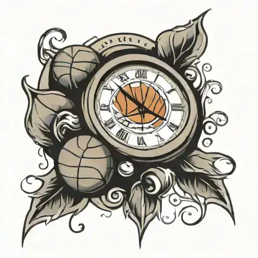 Basketball Clock Face