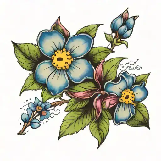 Forget Me Not Flower With Words See The Good