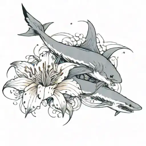 Spider Lily And Sharks