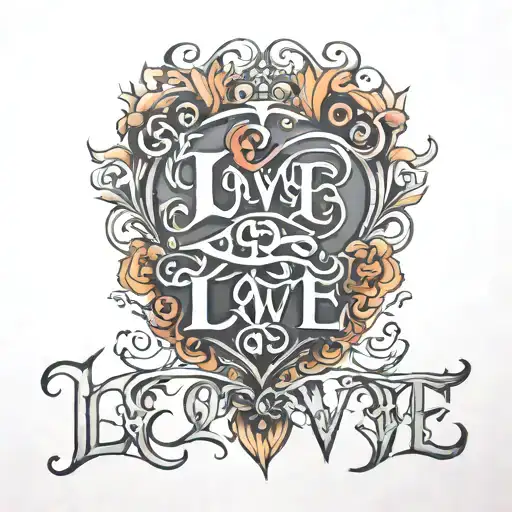 444 With An A Word 'Love' Written