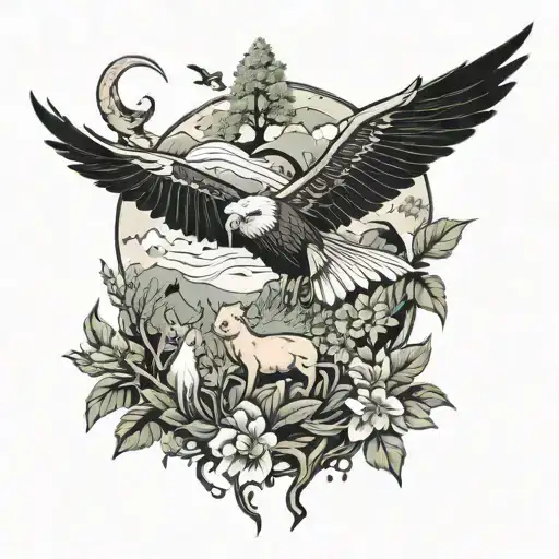 Nature Scene With Animals