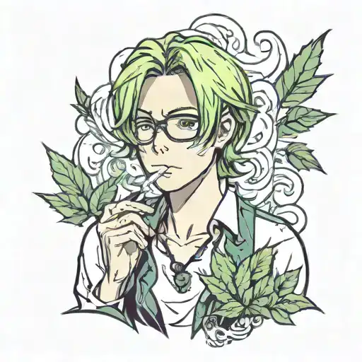 Hetalia America Smoking Weed