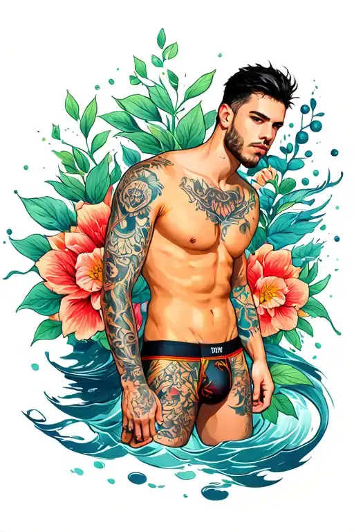 Mens Briefs Floating