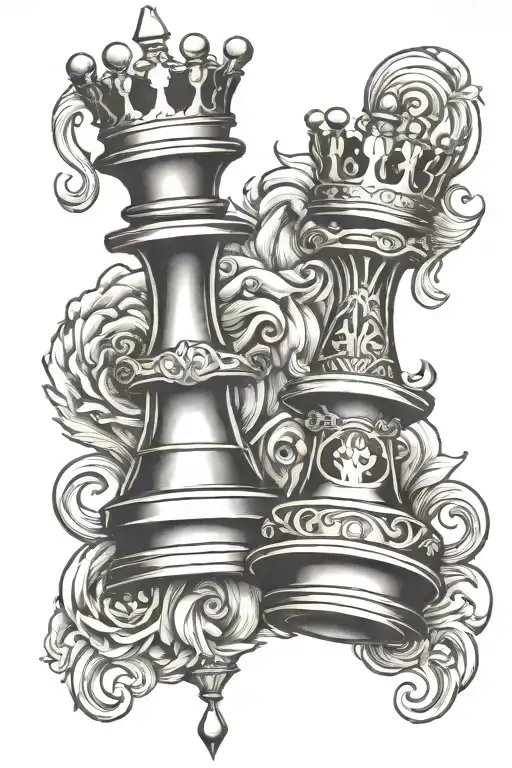 King And Queen Chess Piece
