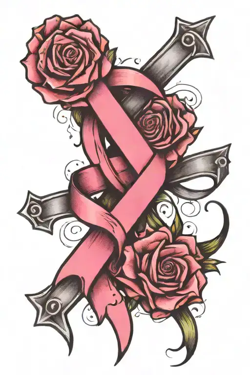 Not Today Breast Cancer Ribbon