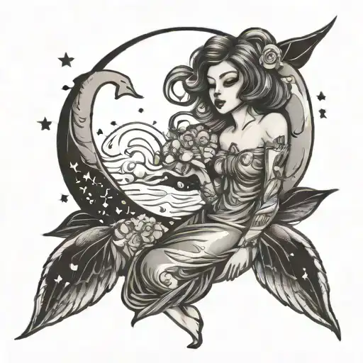 Sweet Dream Girl On The Moon