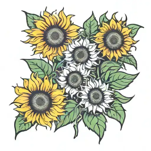 Sunflowers Vibrant Rockabilly