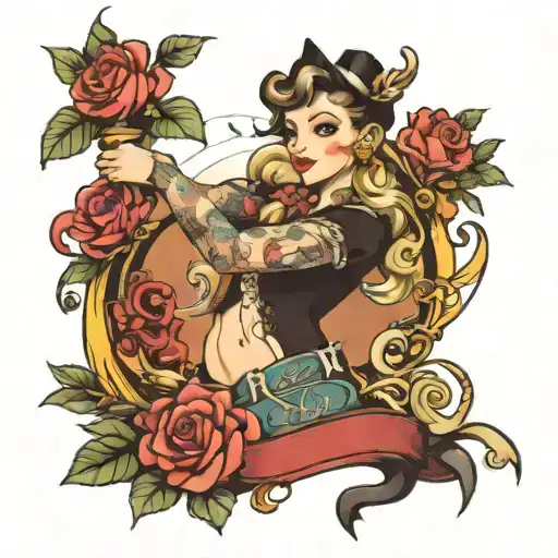 Never Land Polka Style Depicting