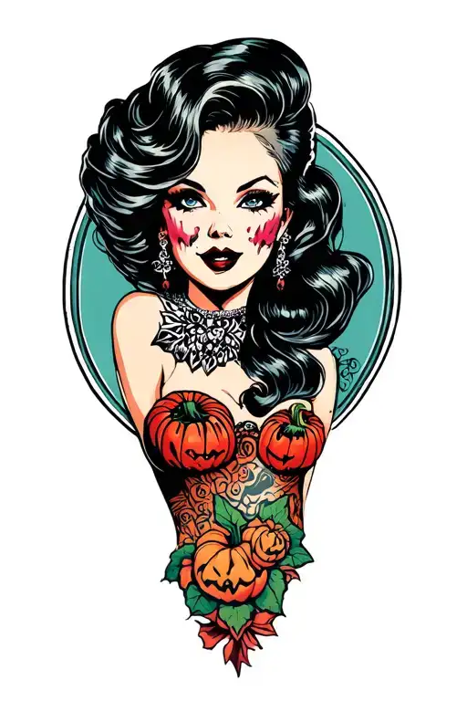 Pinup Halloween Pinup Girl