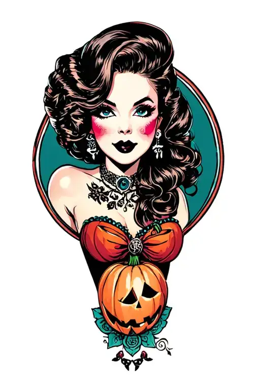 Pinup Halloween Pinup Girl