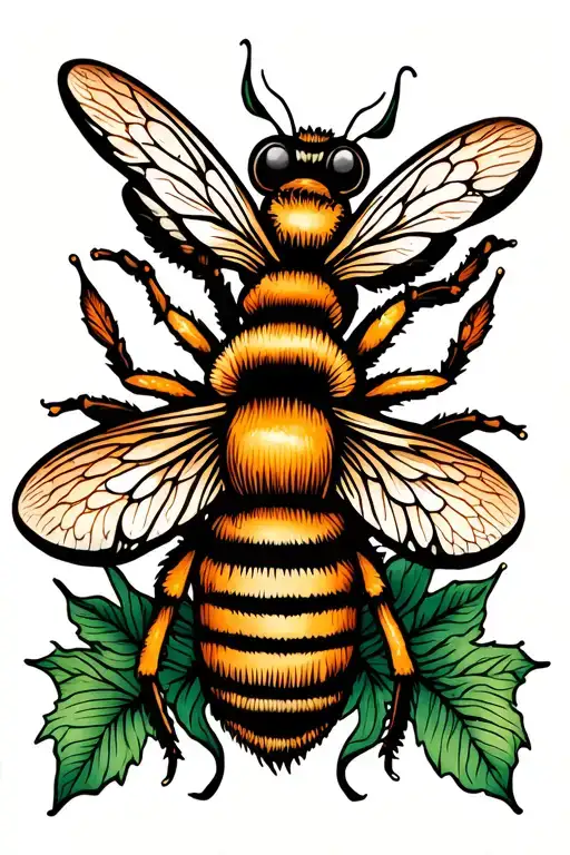 Mandala Bee Mushroom