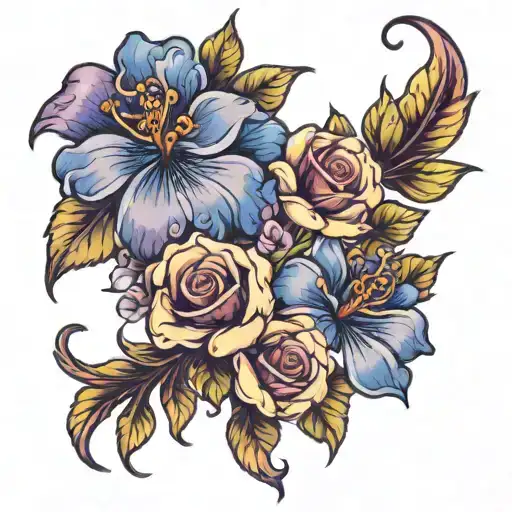 Blue And Purple Flowers