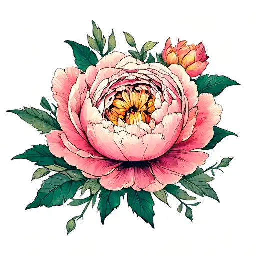 Peony And Lysis With Small Details