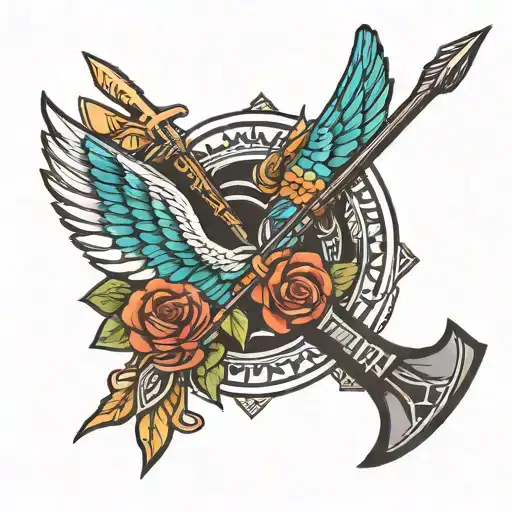 Liam Payne's Arrow Tattoo But With One Direction Mic Colors