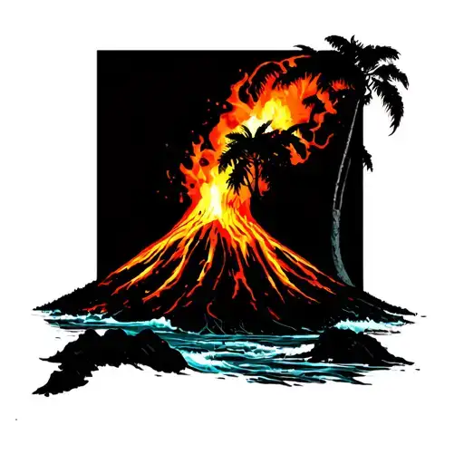 Hawaii Volcano Black