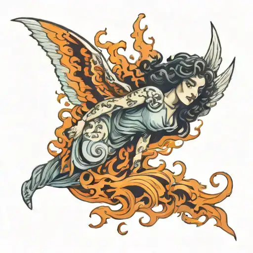 Waves Fire Angel Inner Child