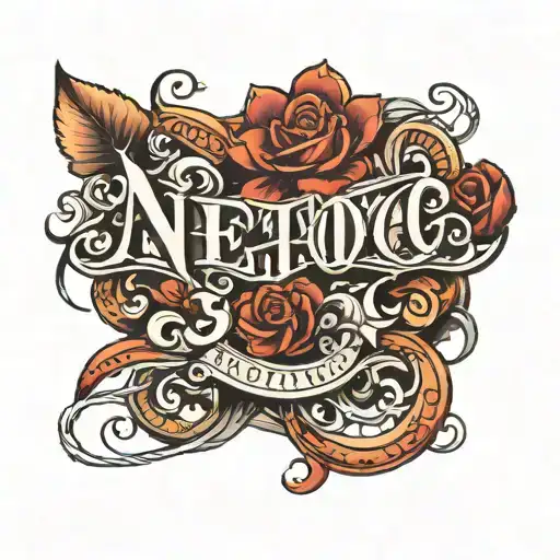 Tattoo Name Written