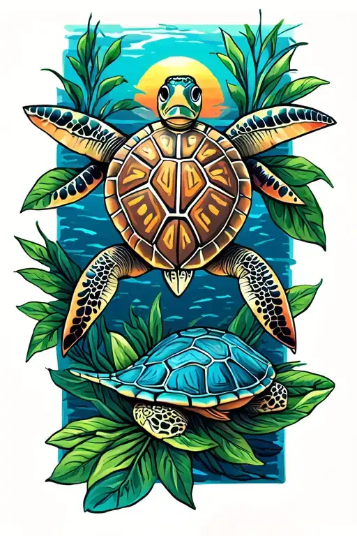 Olive Ridley Turtle With Odisha Art Work