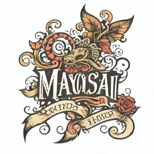 Script Tattoo Design Of My Last Name Mayosabi