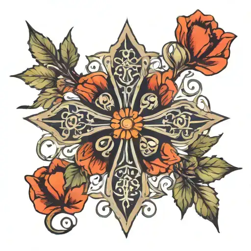 Poppy And Cross Intertwined