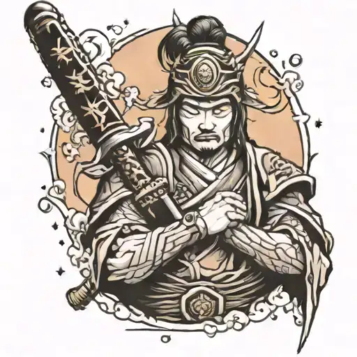 Galaxy And Samurai Warrior