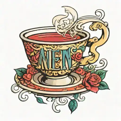 T Going Across The Tea It Says In Jesus Name Amen