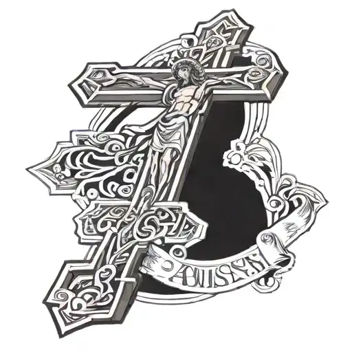 Going Across The Cross It Says In Jesus Name Amen