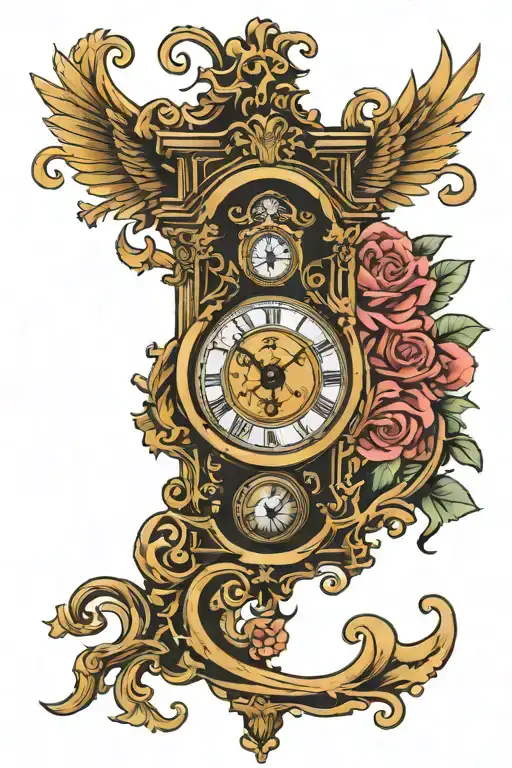 Grandfather Clock Face
