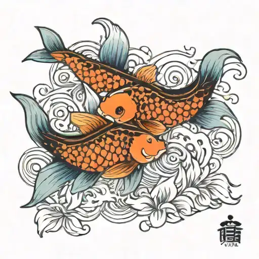 Sibling Koi Fish