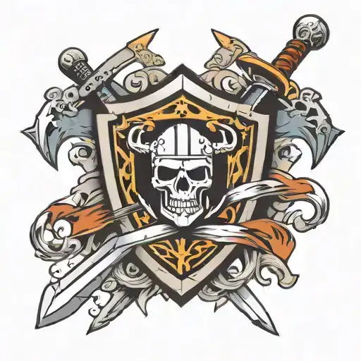 Raiders Shield And Swords