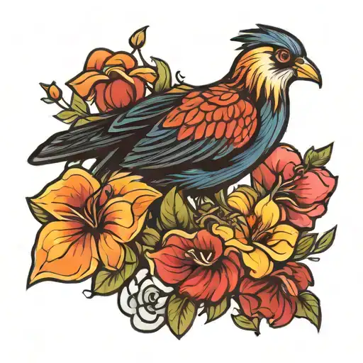 Cuban National Bird Perched